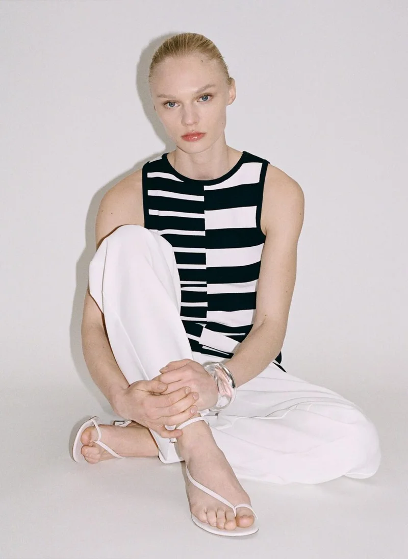 Mango  striped sleeveless dress for Women | Best Price UAE